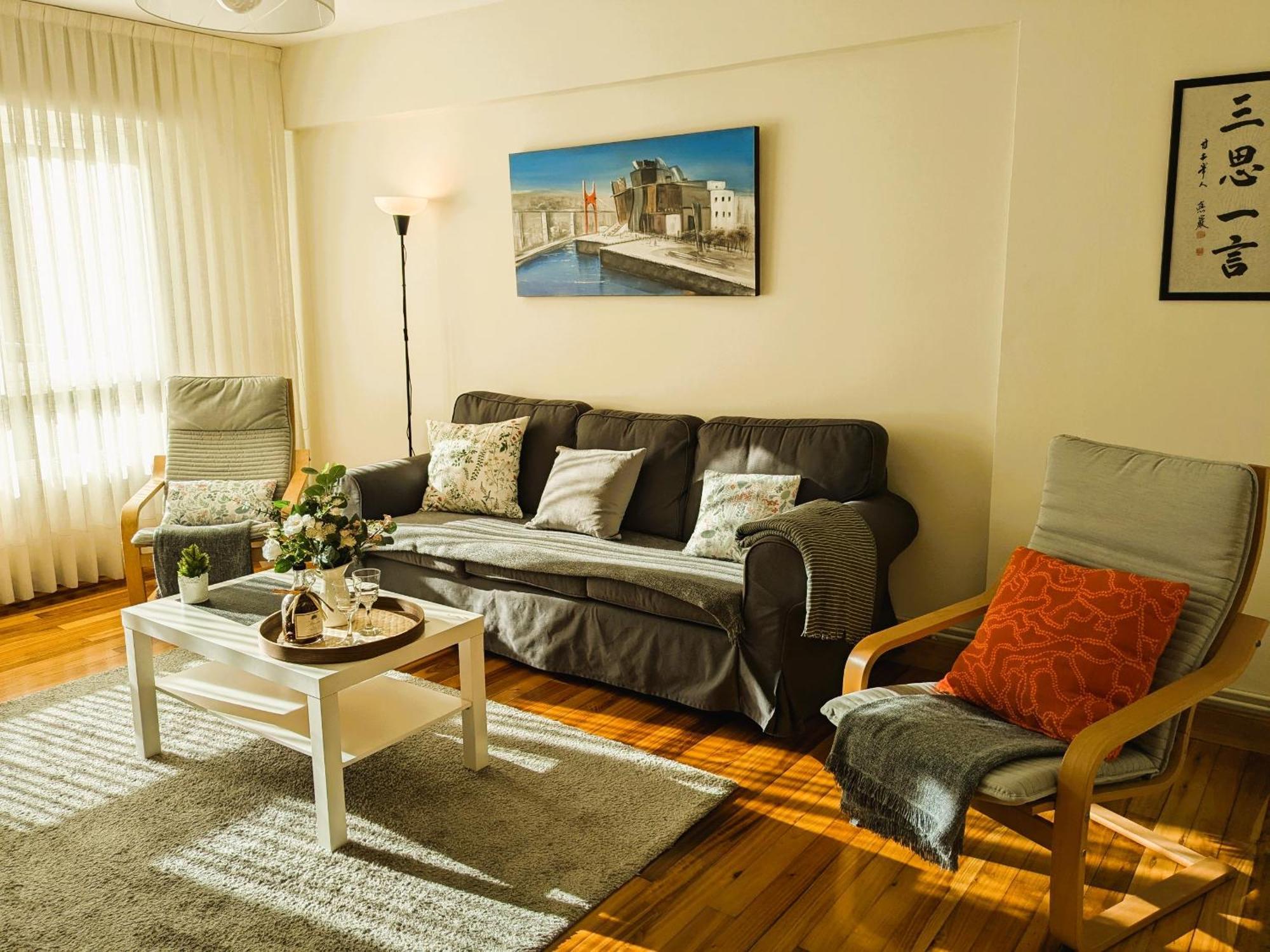 Apartamento Portugalete Gran Bilbao 3 Dormitorios - 3 Bedrooms 外观 照片